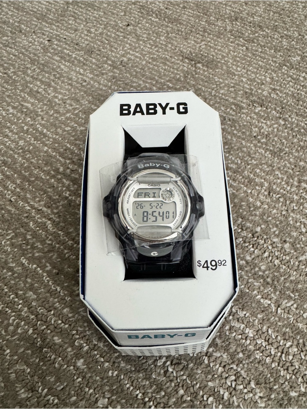 G-Shock Baby-G Black and Silver Digital Watch